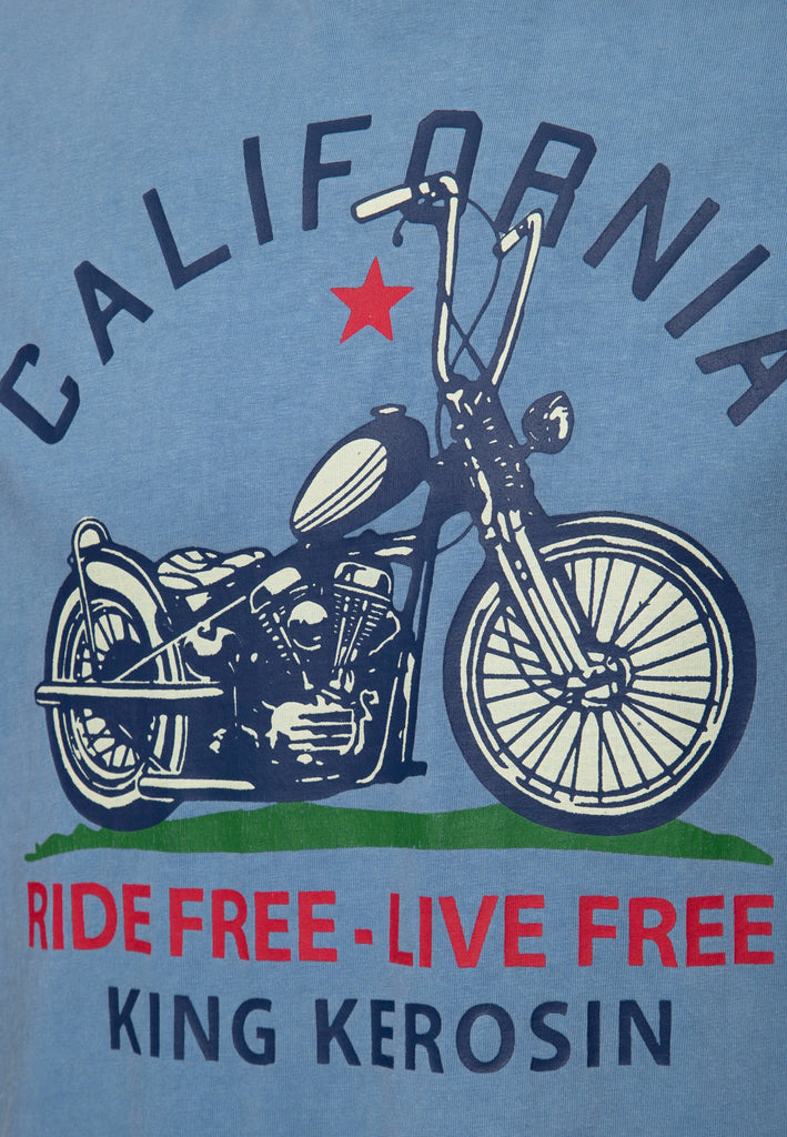 King Kerosin - Acid Wash T-Shirt «California»