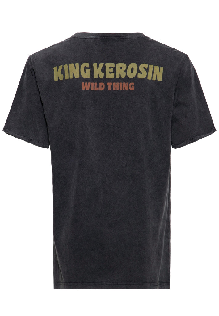 King Kerosin - Acid Wash T-Shirt «Never Fuck a Fucker»