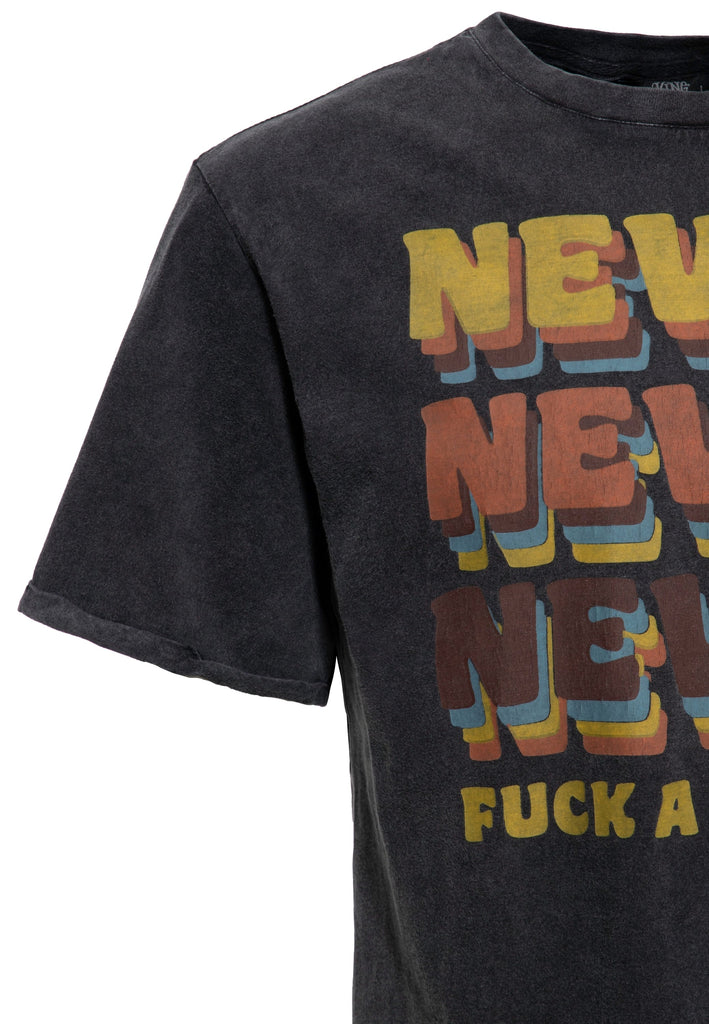 King Kerosin - Acid Wash T-Shirt «Never Fuck a Fucker»