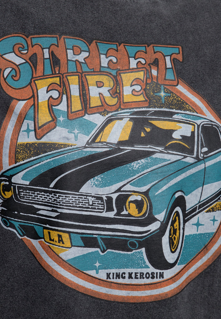 King Kerosin - Acid Wash T-Shirt «Street Fire»