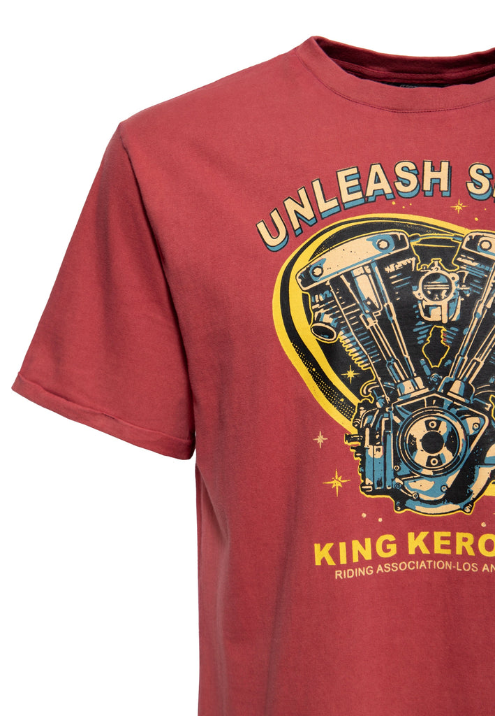 King Kerosin - Acid Wash T-Shirt «Unleash Spirit»