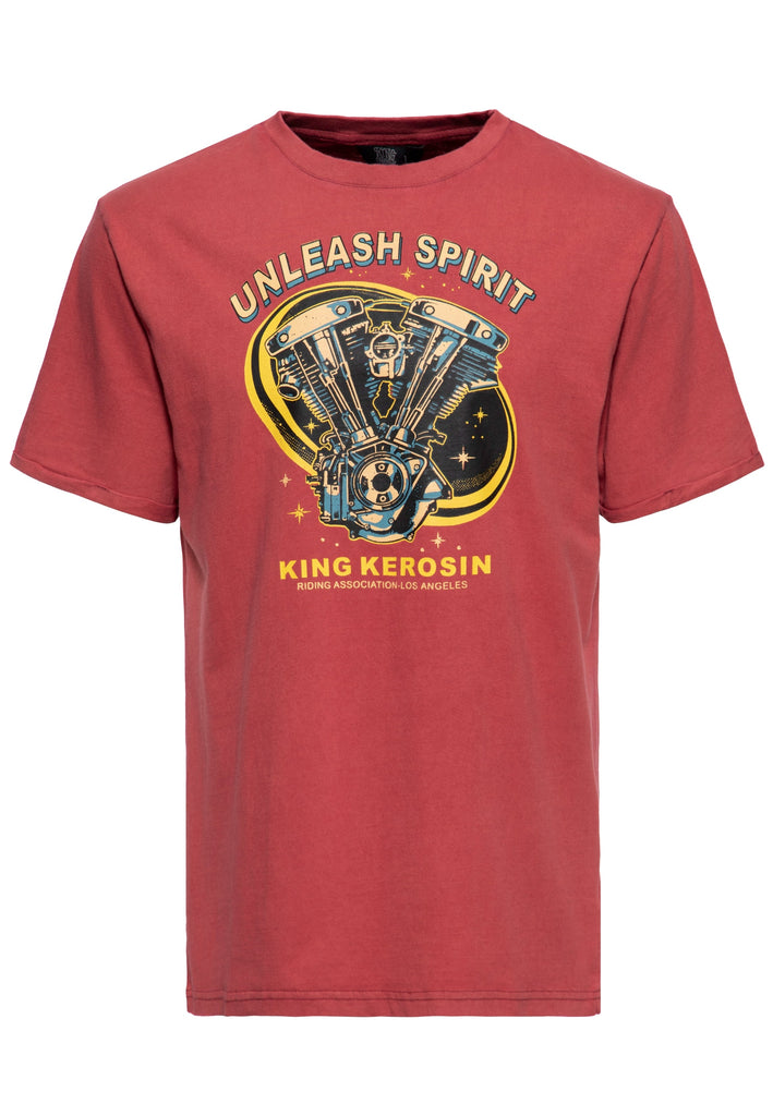 King Kerosin - Acid Wash T-Shirt «Unleash Spirit»