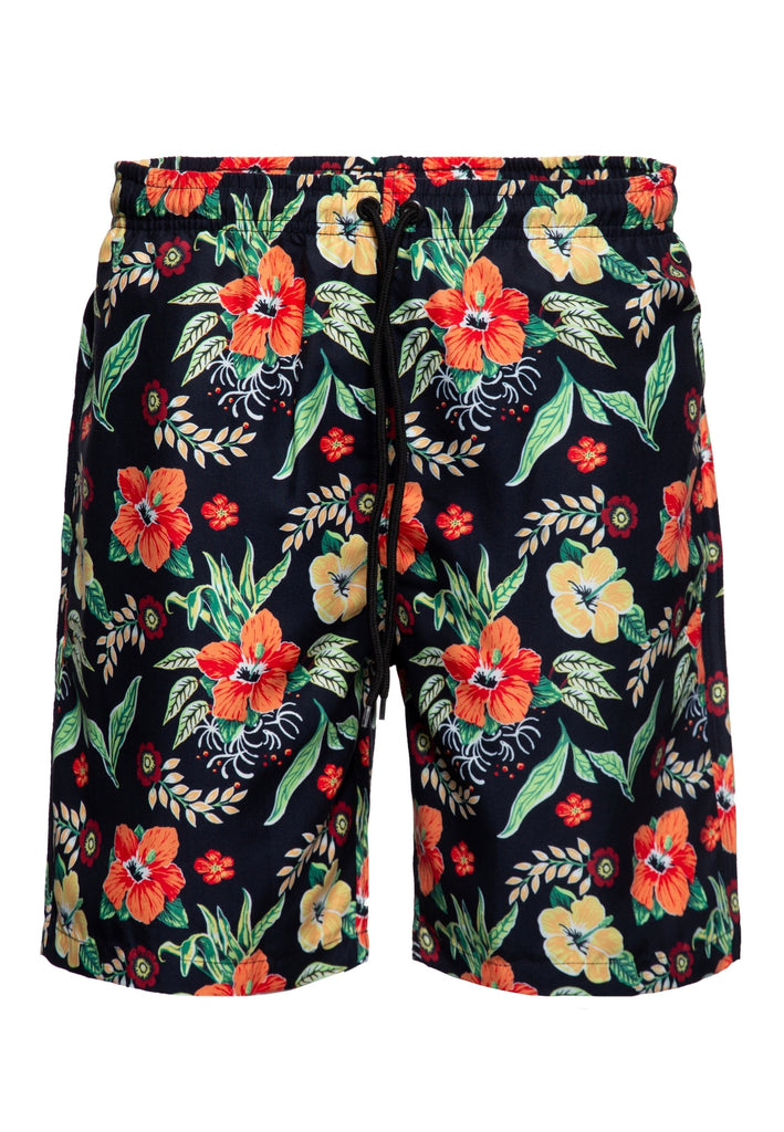 King Kerosin - Badeshorts mit Hawaii - Print