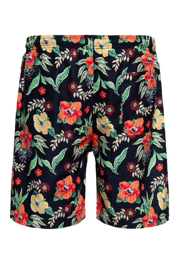 King Kerosin - Badeshorts mit Hawaii - Print