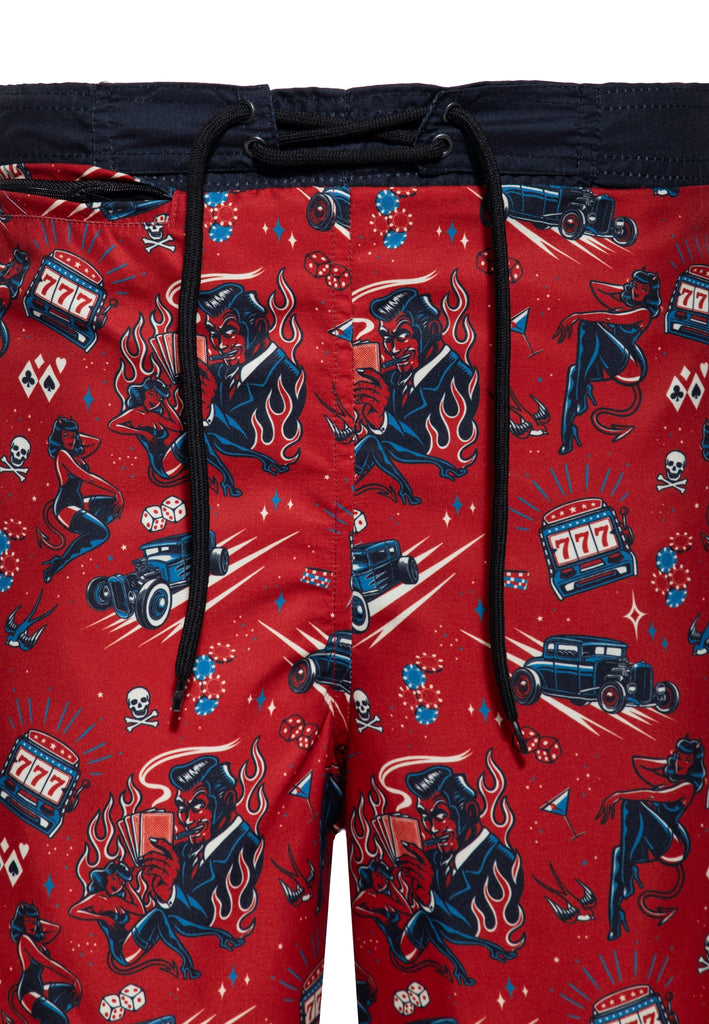 King Kerosin - Badeshorts «Rockabilly Devil»