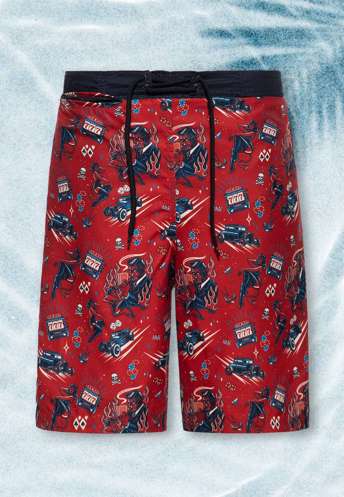 King Kerosin - Badeshorts «Rockabilly Devil»