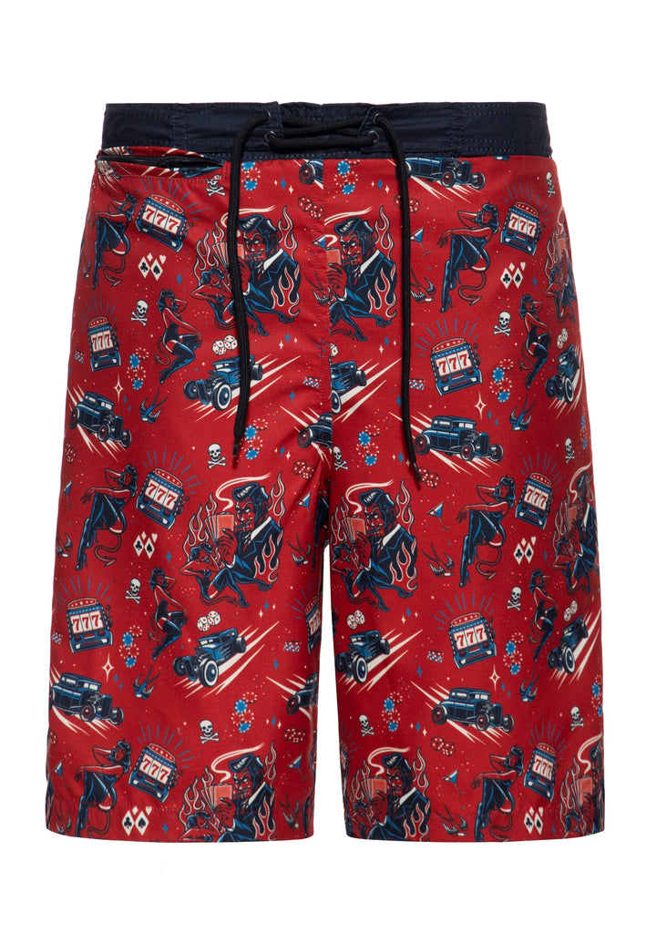 King Kerosin - Badeshorts «Rockabilly Devil»