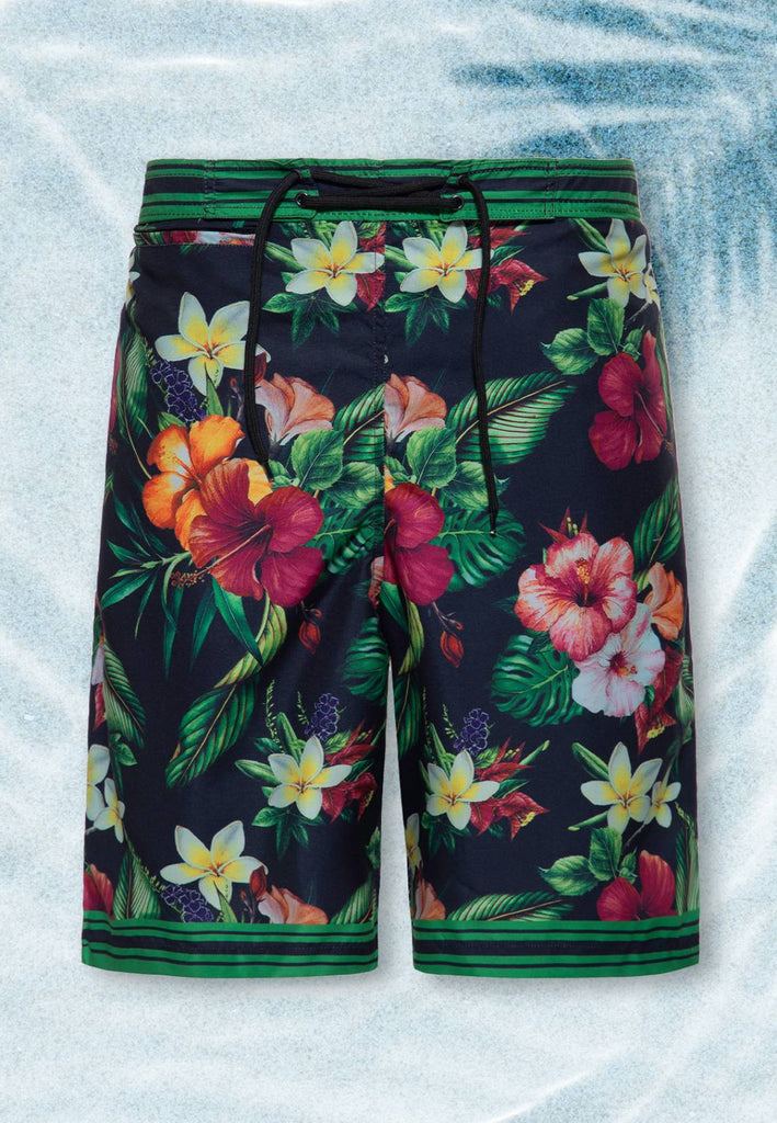 King Kerosin - Badeshorts «Tropical Flowers»