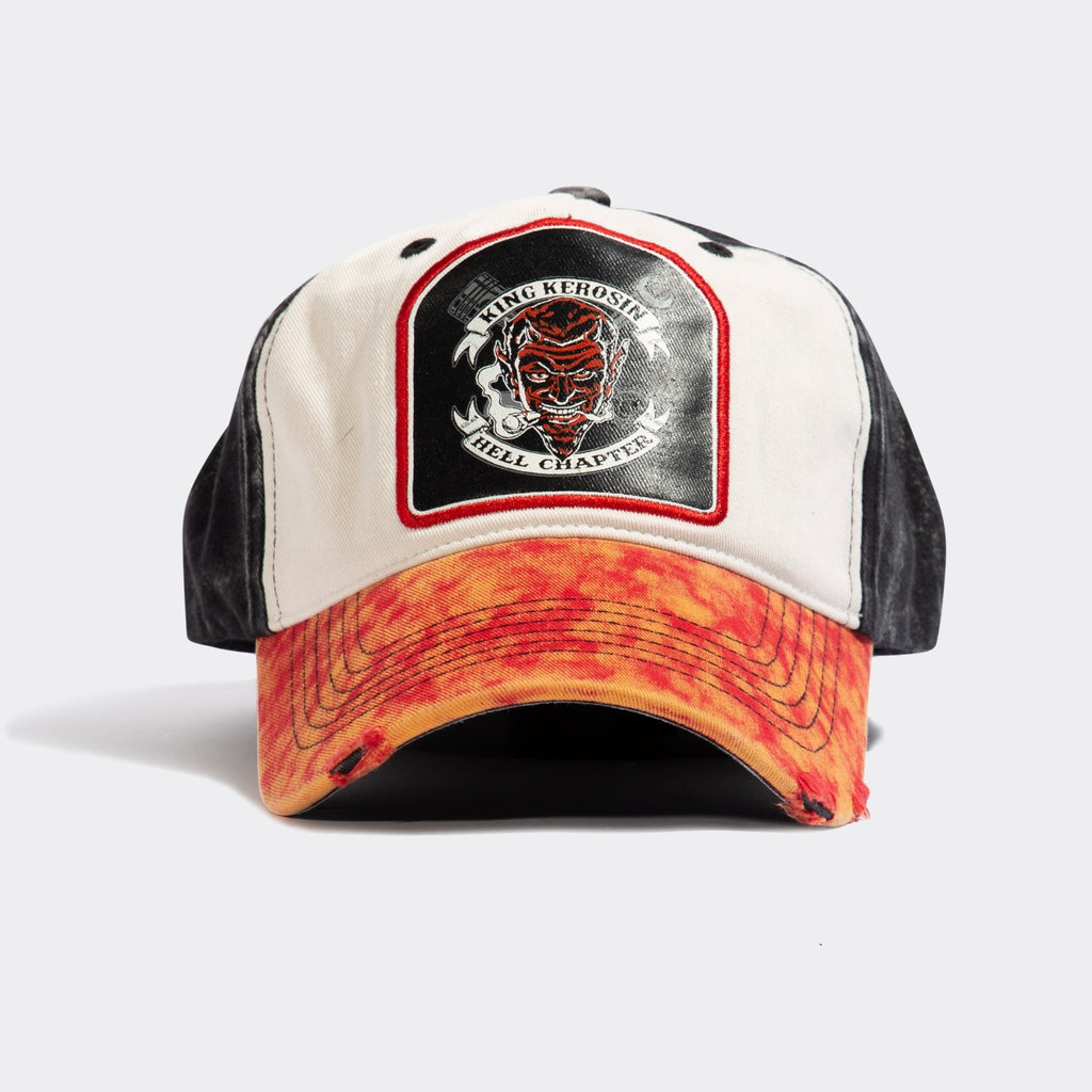 King Kerosin - Baseball Cap im Used - Look «Hell Chapter»