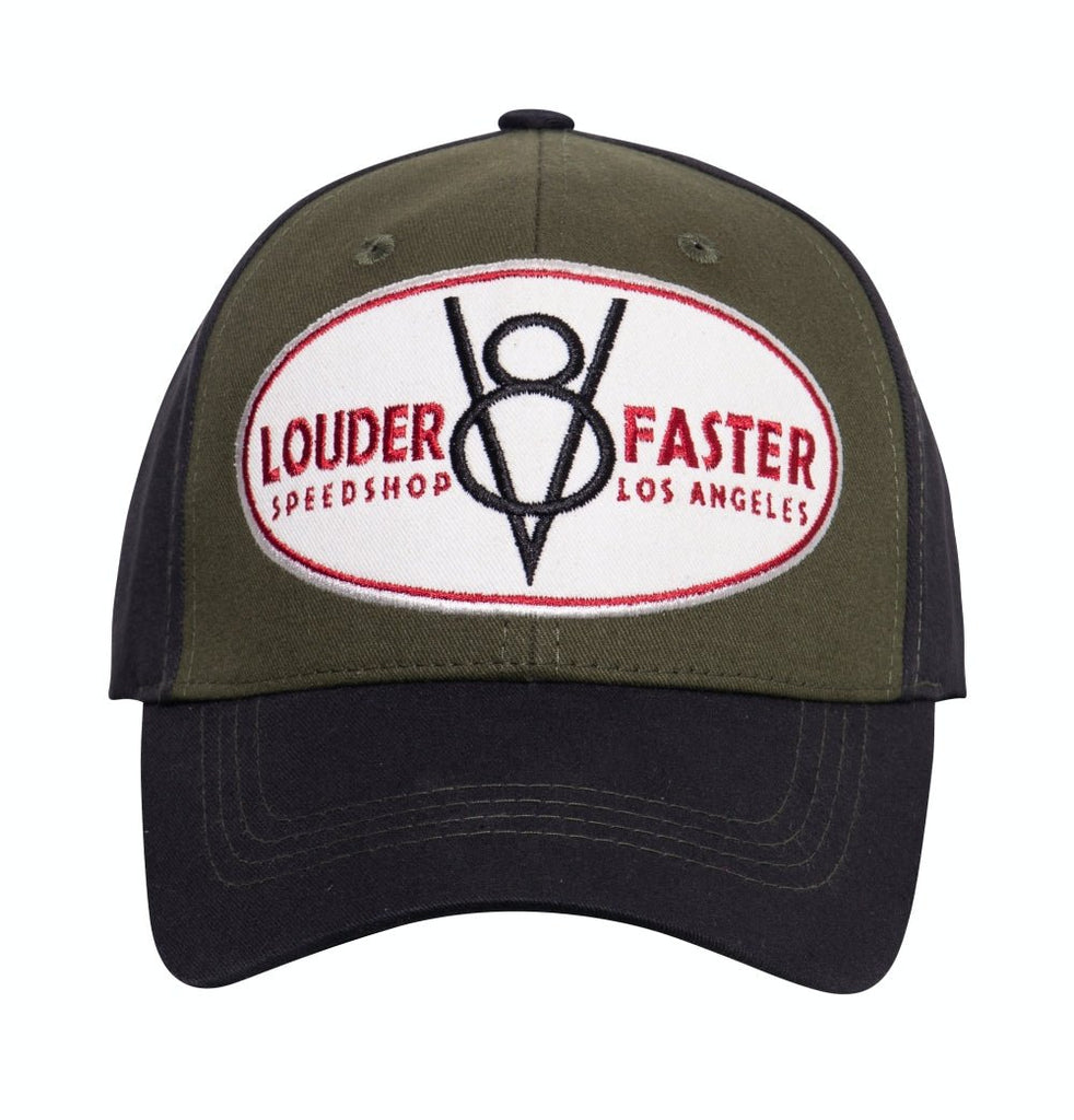 King Kerosin - Baseball Cap mit Gummizug an der Kante «Louder & Faster»