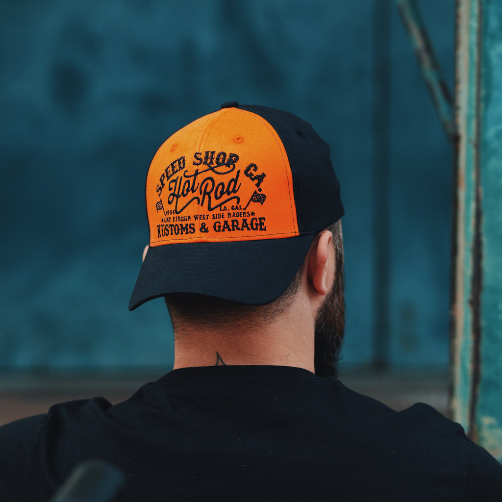 King Kerosin - Baseball Cap mit Print auf der Schirmunterseite «Hot Rod»