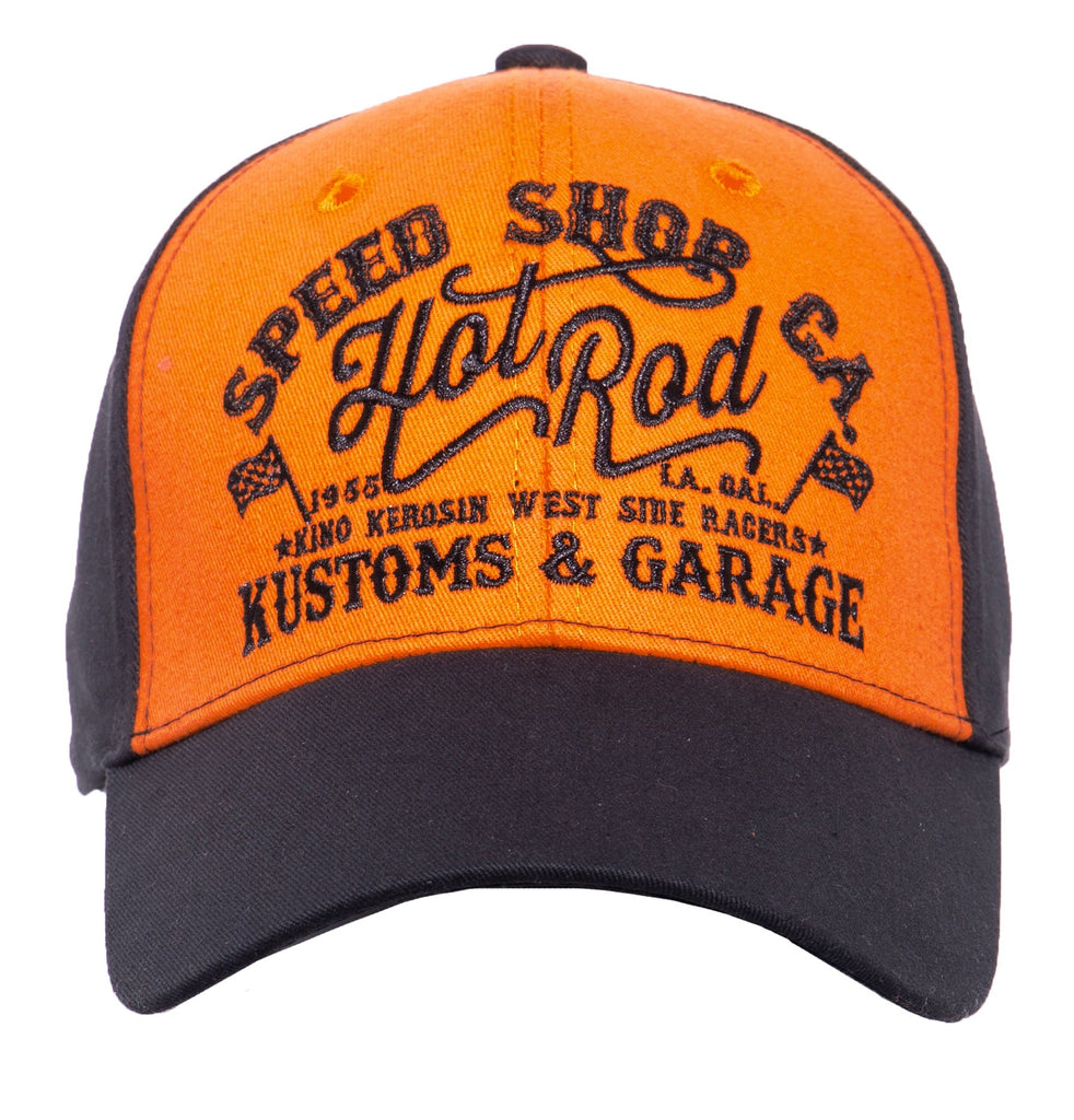 King Kerosin - Baseball Cap mit Print auf der Schirmunterseite «Hot Rod»