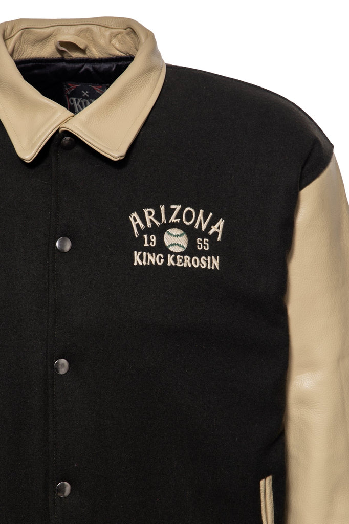 King Kerosin - Baseball - Jacke mit Stickerei und wärmendem Steppfutter «Arizona Wolves»