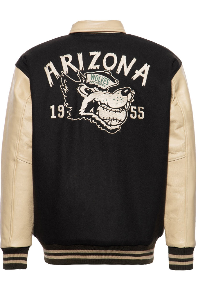 King Kerosin - Baseball - Jacke mit Stickerei und wärmendem Steppfutter «Arizona Wolves»