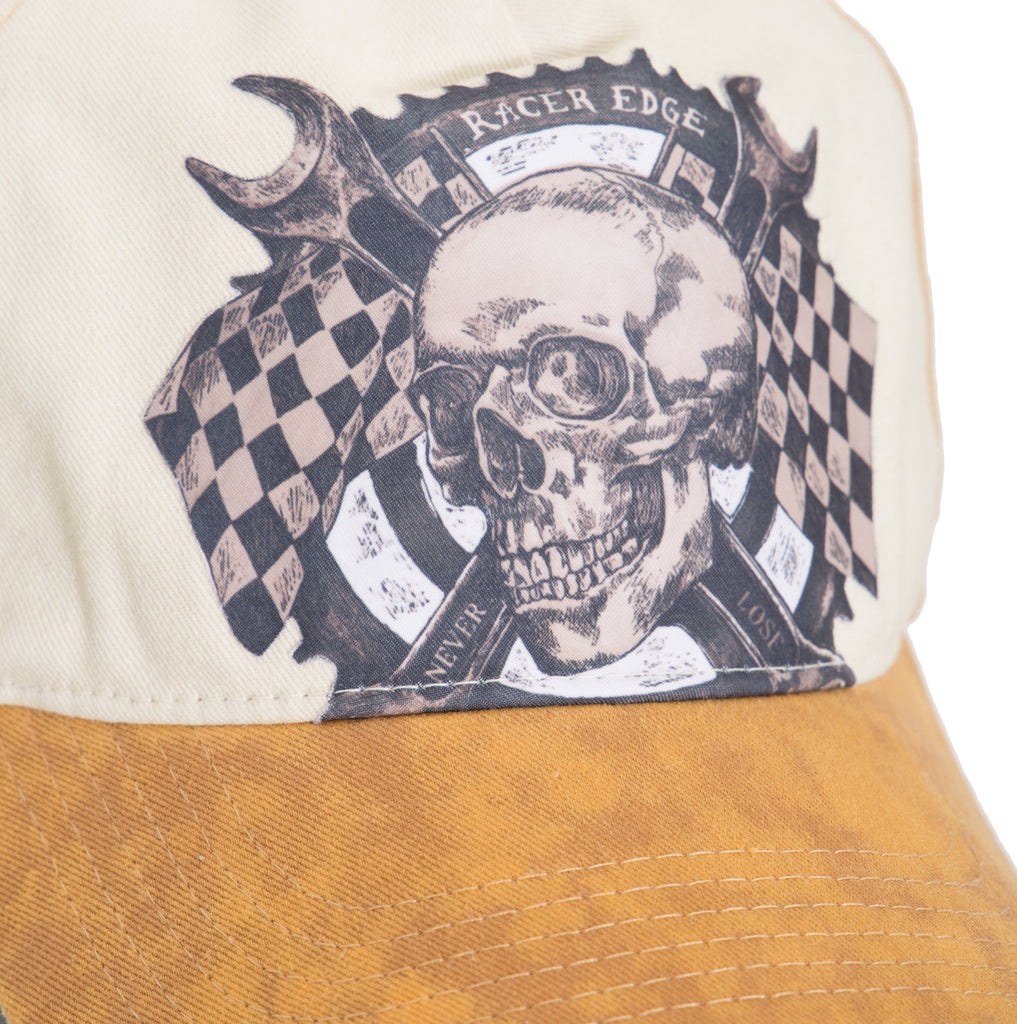 King Kerosin - Baseball Mesh Cap mit Skull Print «Race Gear»