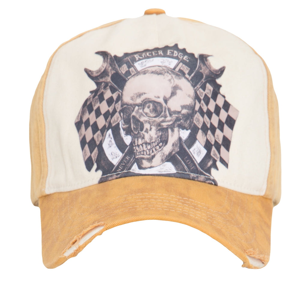 King Kerosin - Baseball Mesh Cap mit Skull Print «Race Gear»