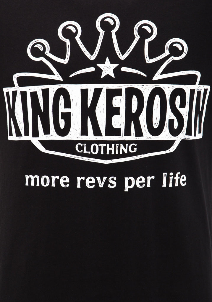 King Kerosin - Basic T-Shirt mit Logoprint