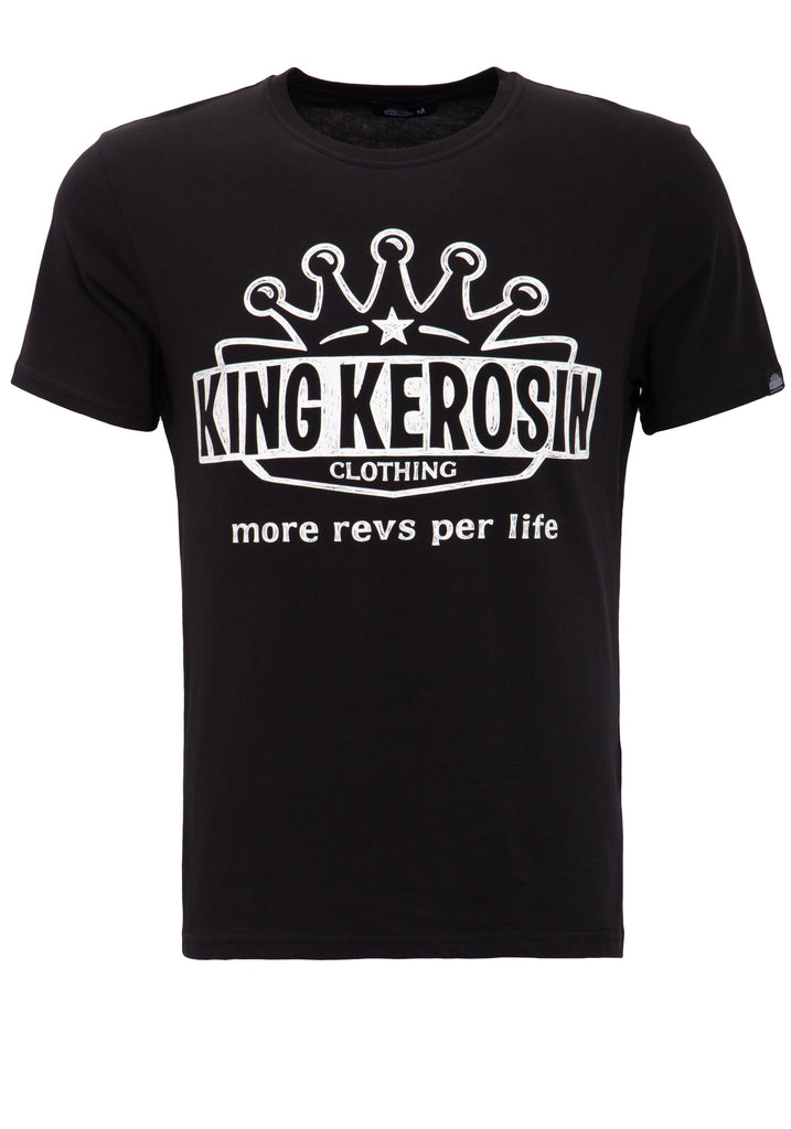 King Kerosin - Basic T-Shirt mit Logoprint