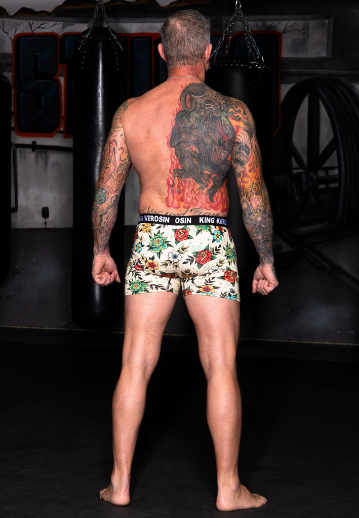 King Kerosin - Boxershorts «Tattoo Flowers»