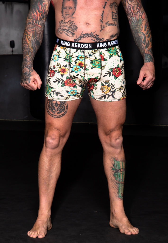 King Kerosin - Boxershorts «Tattoo Flowers»