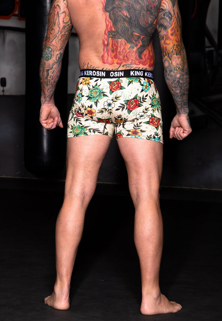 King Kerosin - Boxershorts «Tattoo Flowers»