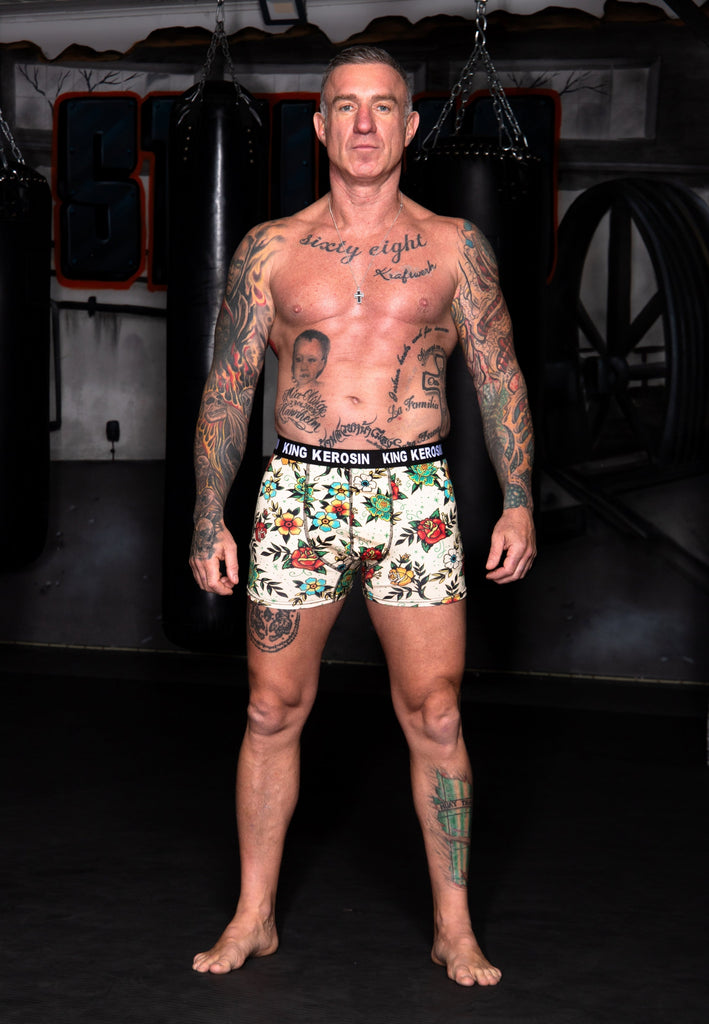 King Kerosin - Boxershorts «Tattoo Flowers»