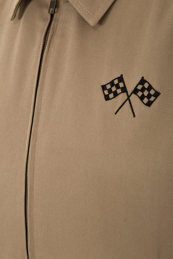 King Kerosin - Gabardine Jacke im 2 - tone Look «Speedway»