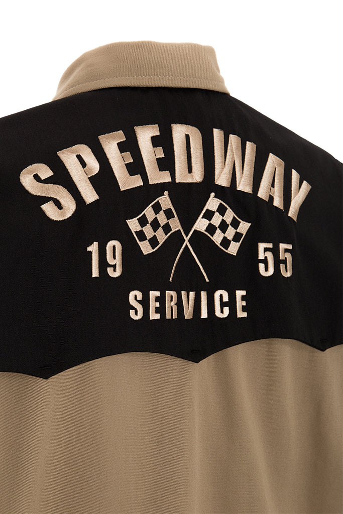 King Kerosin - Gabardine Jacke im 2 - tone Look «Speedway»