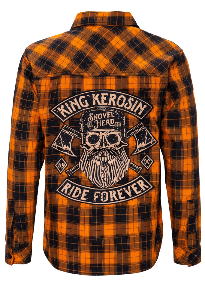 King Kerosin - Langarmhemd im Biker - Style «Ride Forever»