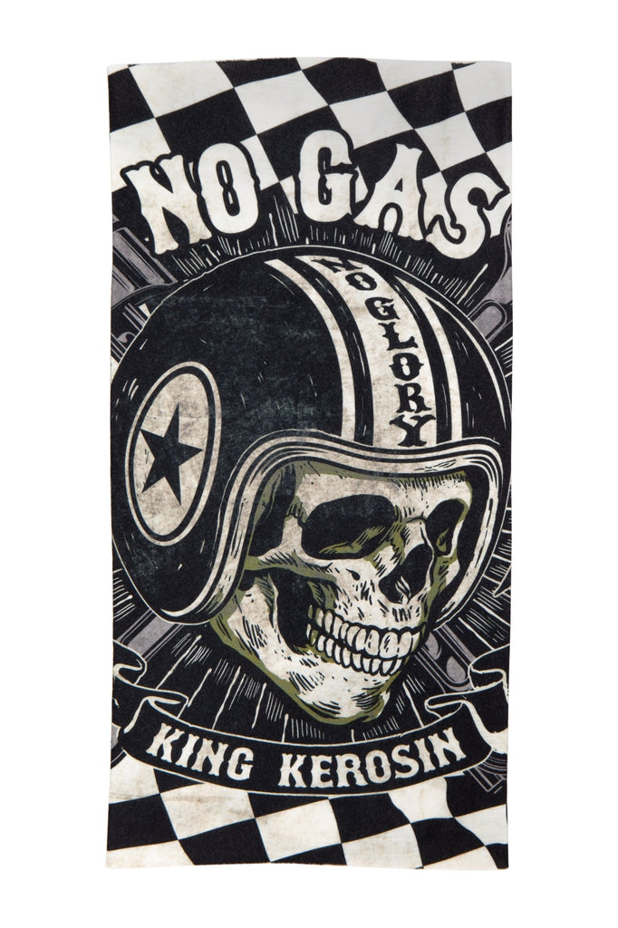 King Kerosin - Multifunktions - Tunnel ganz aus Coolmax mit Print «No Gas no Glory»