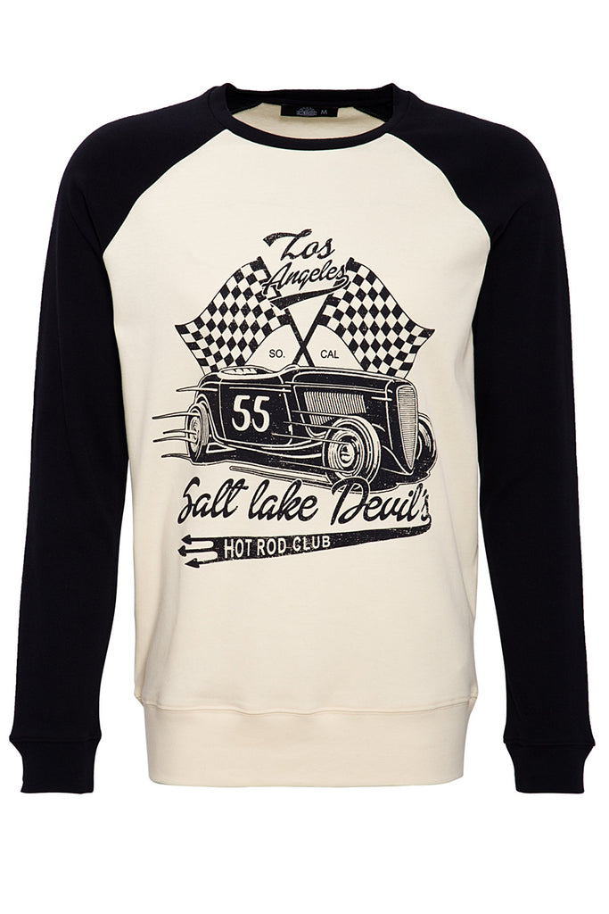 King Kerosin - Raglansweater 2 - farbig mit Front Print «Salt Lake Devils»