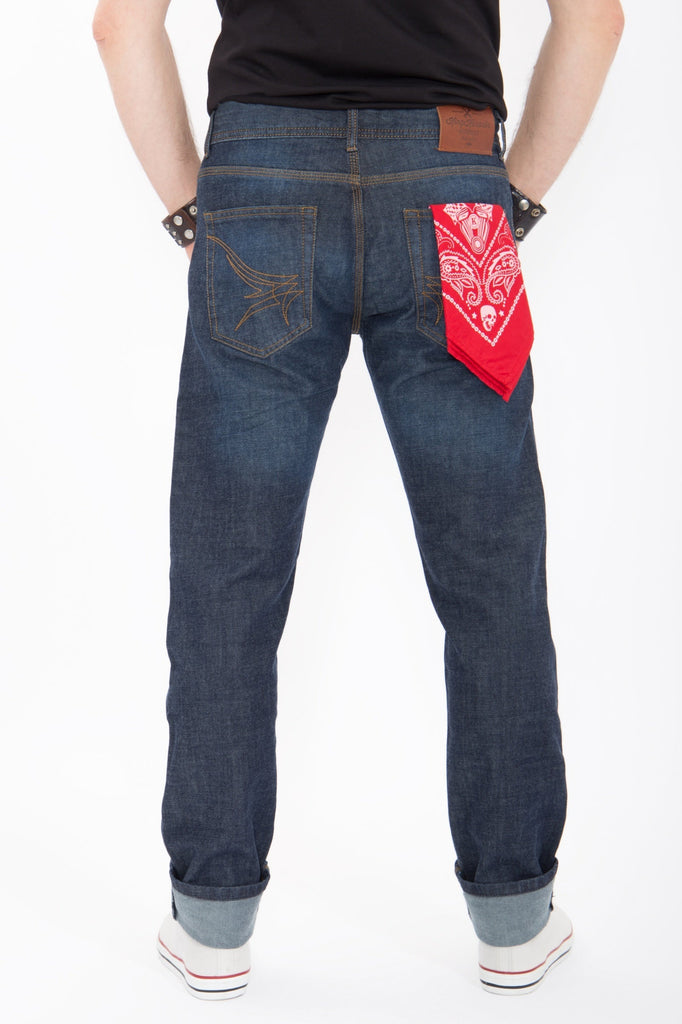 King Kerosin - Regular Fit Jeans Dark Blue «Robin»