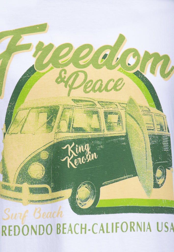 King Kerosin - Ringer T-Shirt «Freedom and Peace»