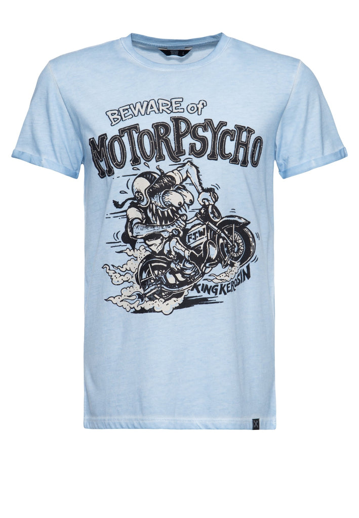 King Kerosin - Roll - Up T-Shirt Oil Wash «Motorpsycho»