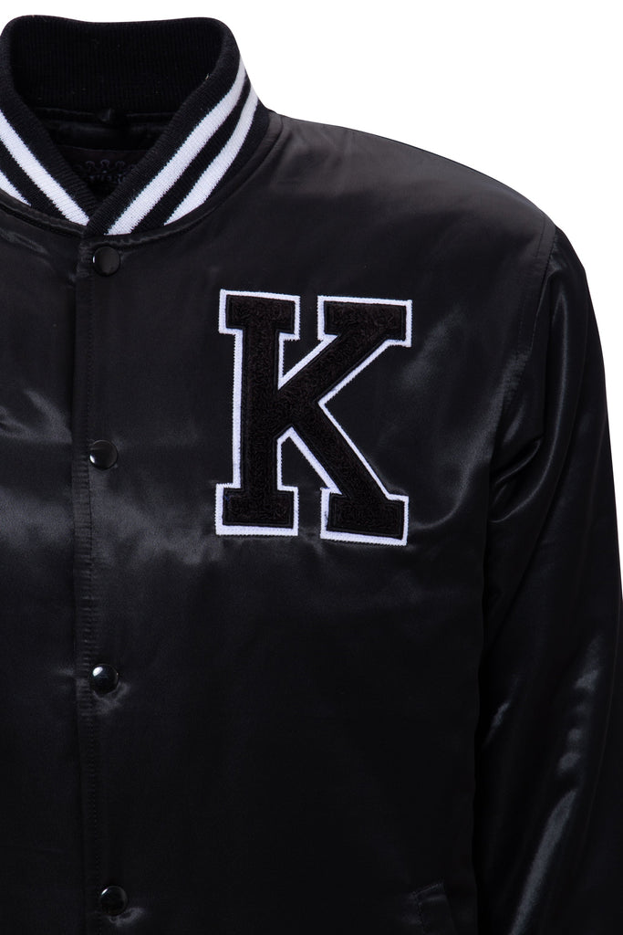 King Kerosin - Satin College Jacke mit Stickerei «Motor City»