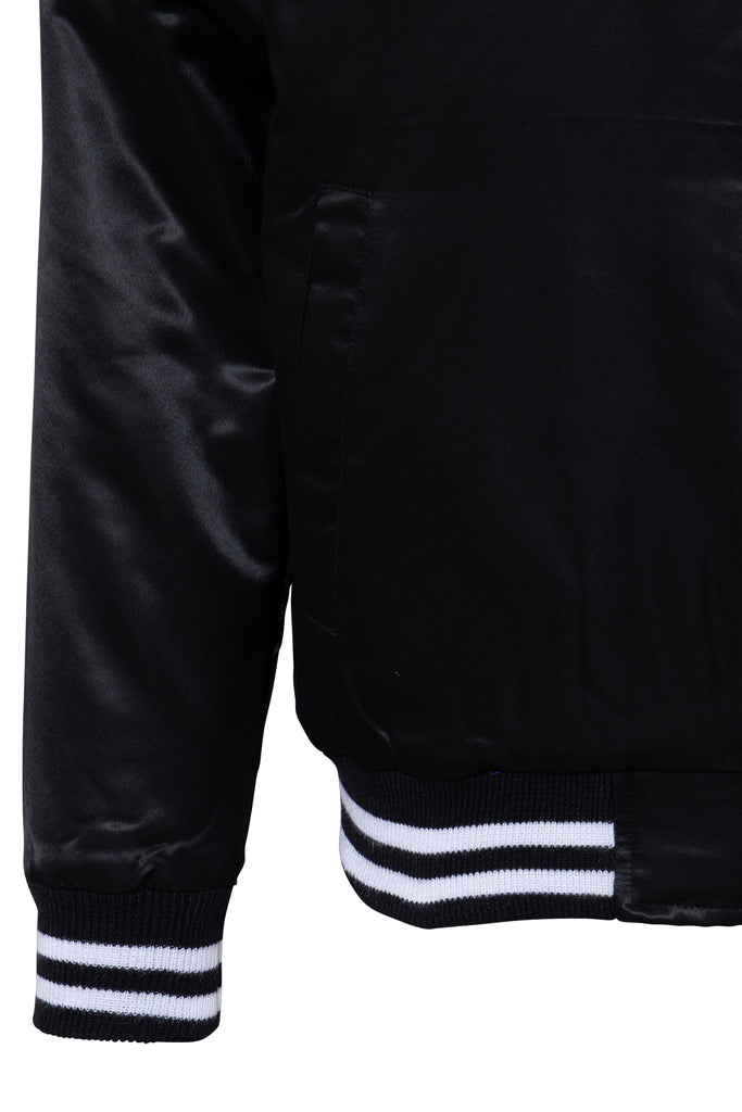 King Kerosin - Satin College Jacke mit Stickerei «Motor City»