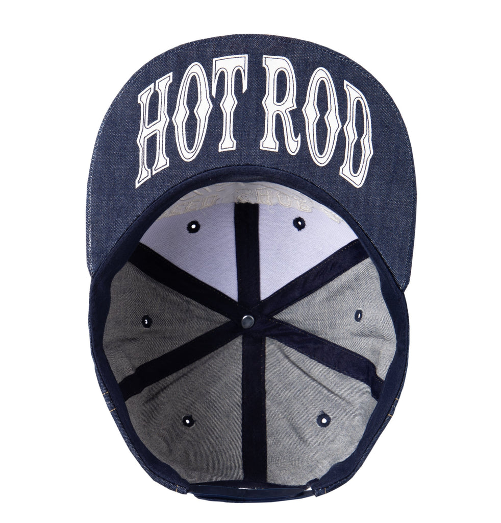 King Kerosin - Snapback Cap im coolen Denim - Style «Hot Rod»