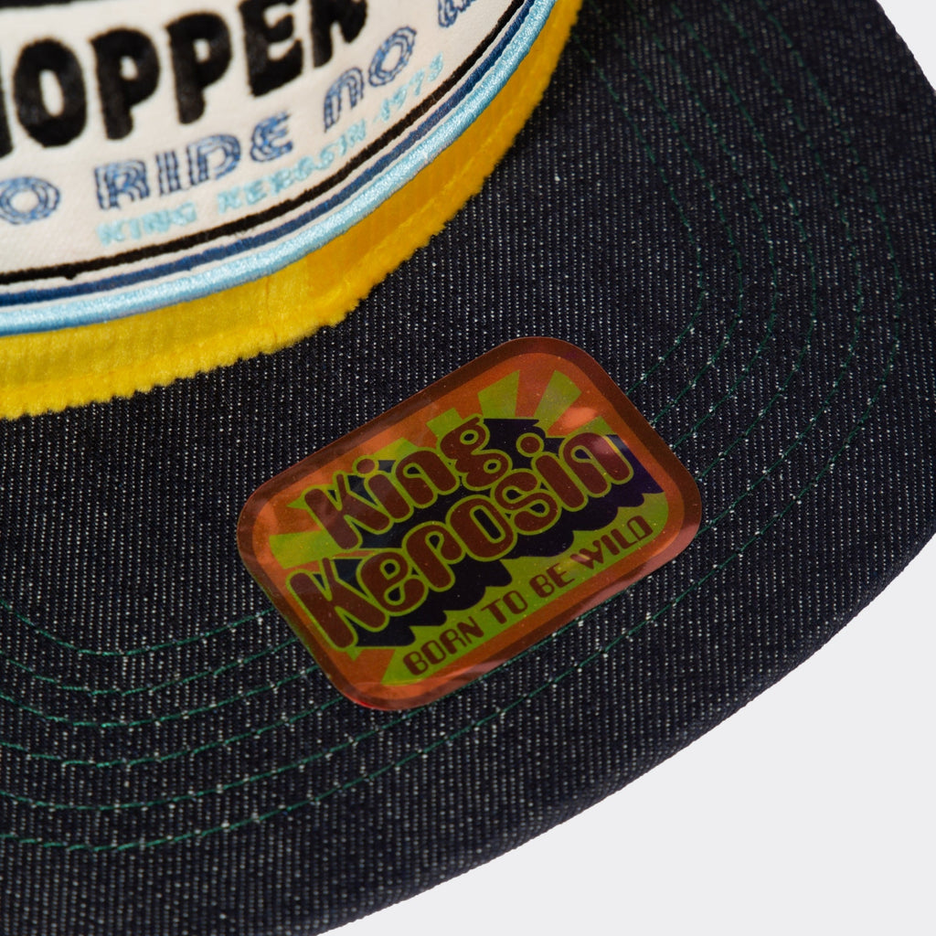 King Kerosin - Snapback Cap mit Cord - Front «Chopper Shit»