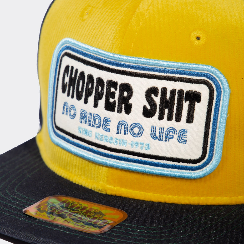 King Kerosin - Snapback Cap mit Cord - Front «Chopper Shit»