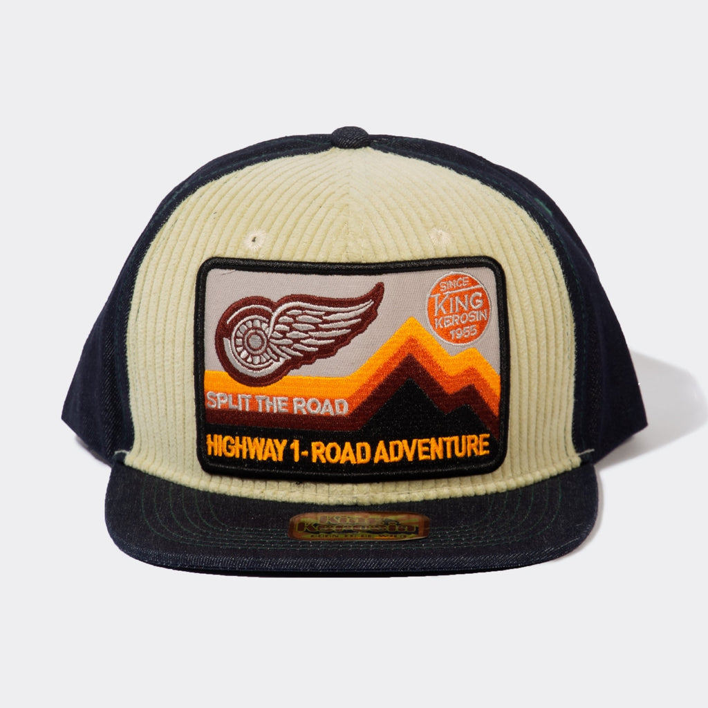 King Kerosin - Snapback Cap mit Cord - Front «Road Adventure»