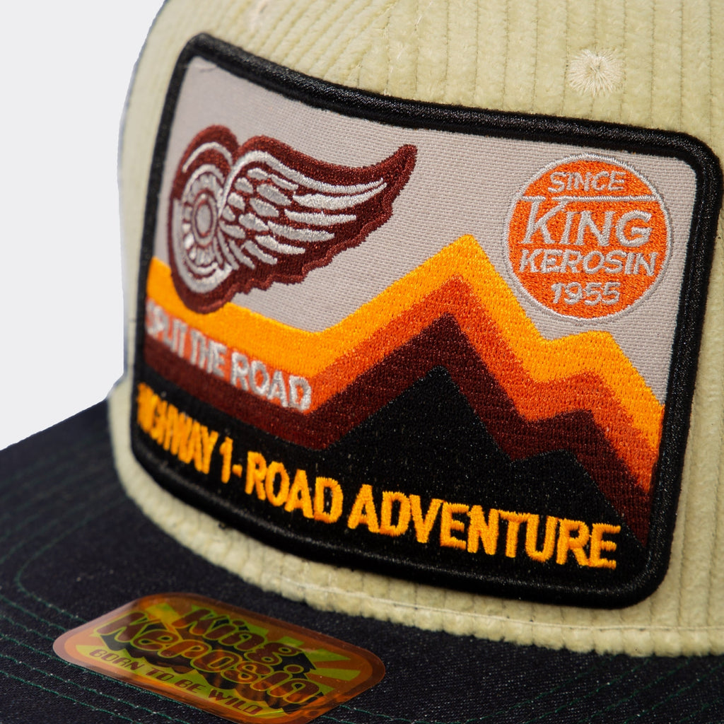 King Kerosin - Snapback Cap mit Cord - Front «Road Adventure»