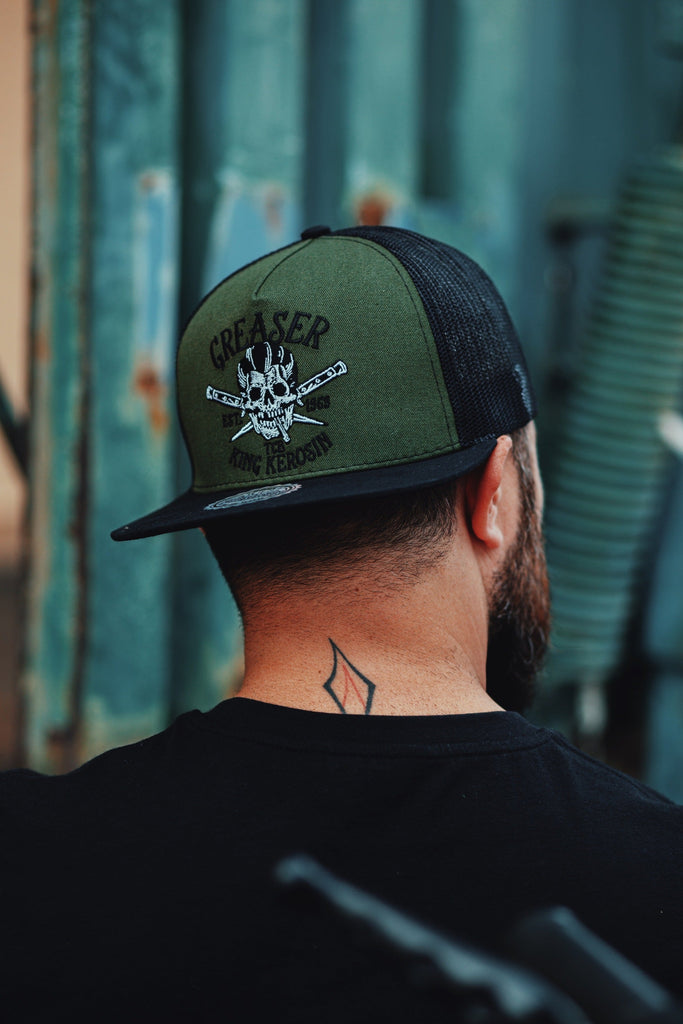 King Kerosin - Snapback Cap mit Netzeinsatz «Greaser»