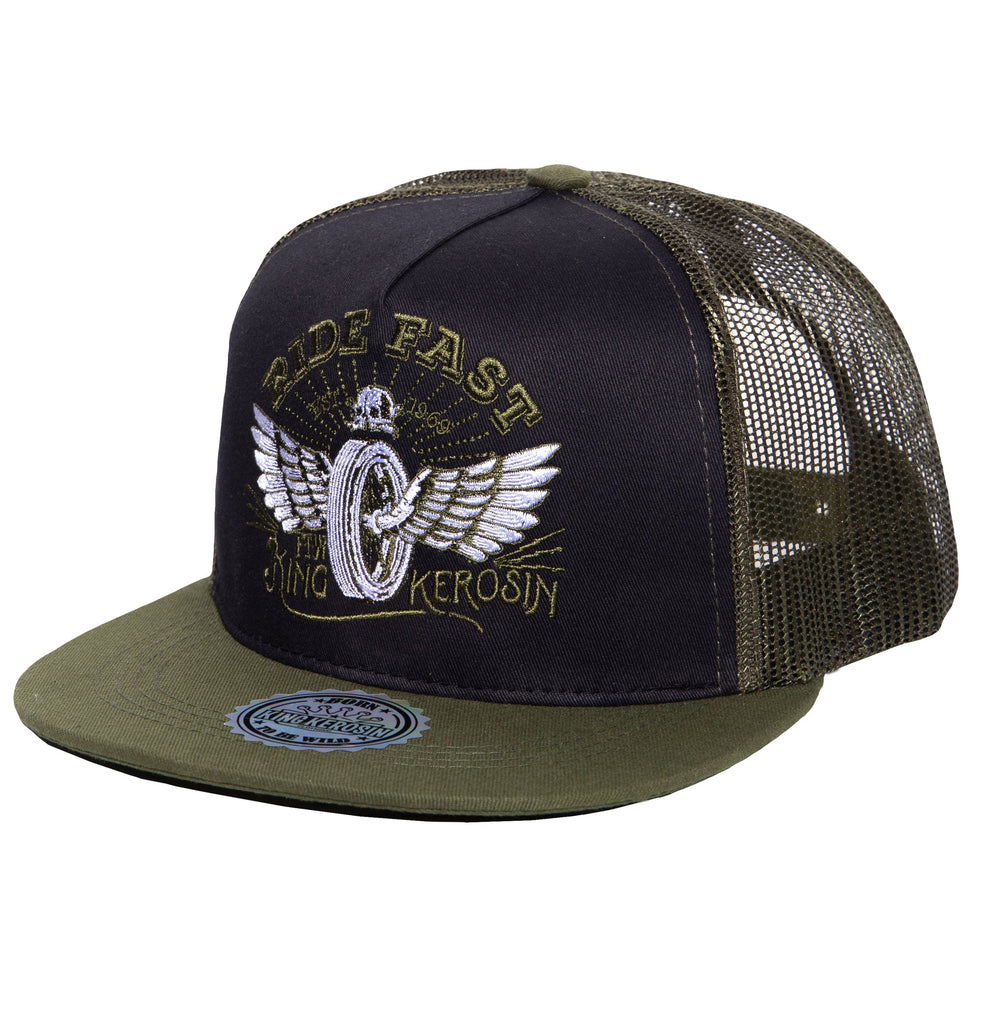 King Kerosin - Snapback Cap mit Netzeinsatz «Ride Fast»