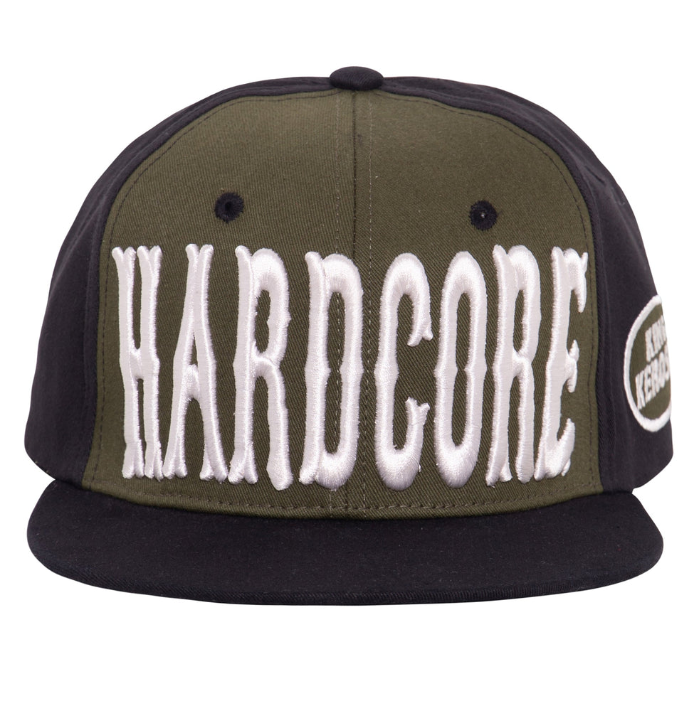 King Kerosin - Snapback Cap mit Print und 3D - Stickerei «Hardcore 3D»