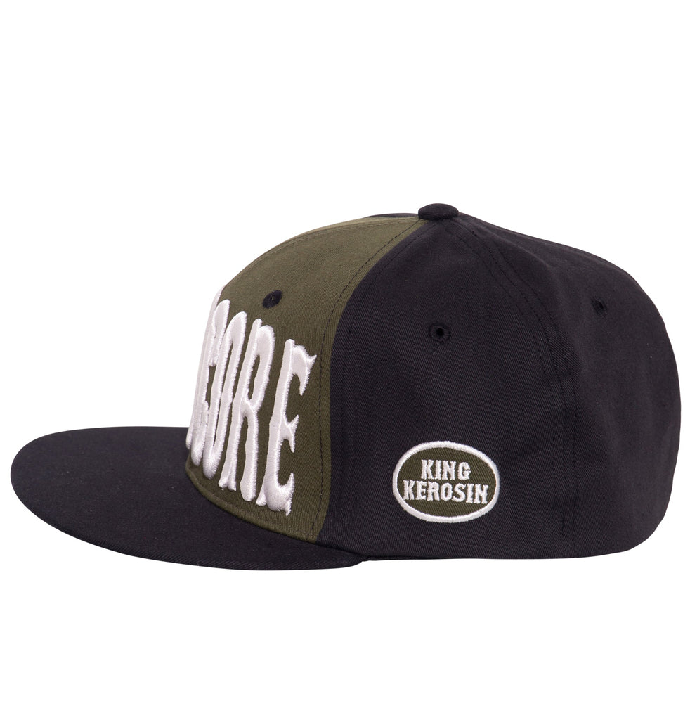 King Kerosin - Snapback Cap mit Print und 3D - Stickerei «Hardcore 3D»