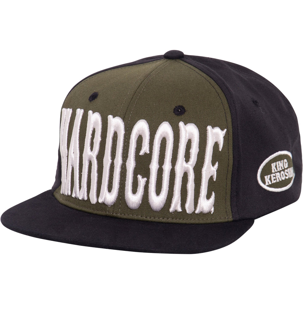 King Kerosin - Snapback Cap mit Print und 3D - Stickerei «Hardcore 3D»