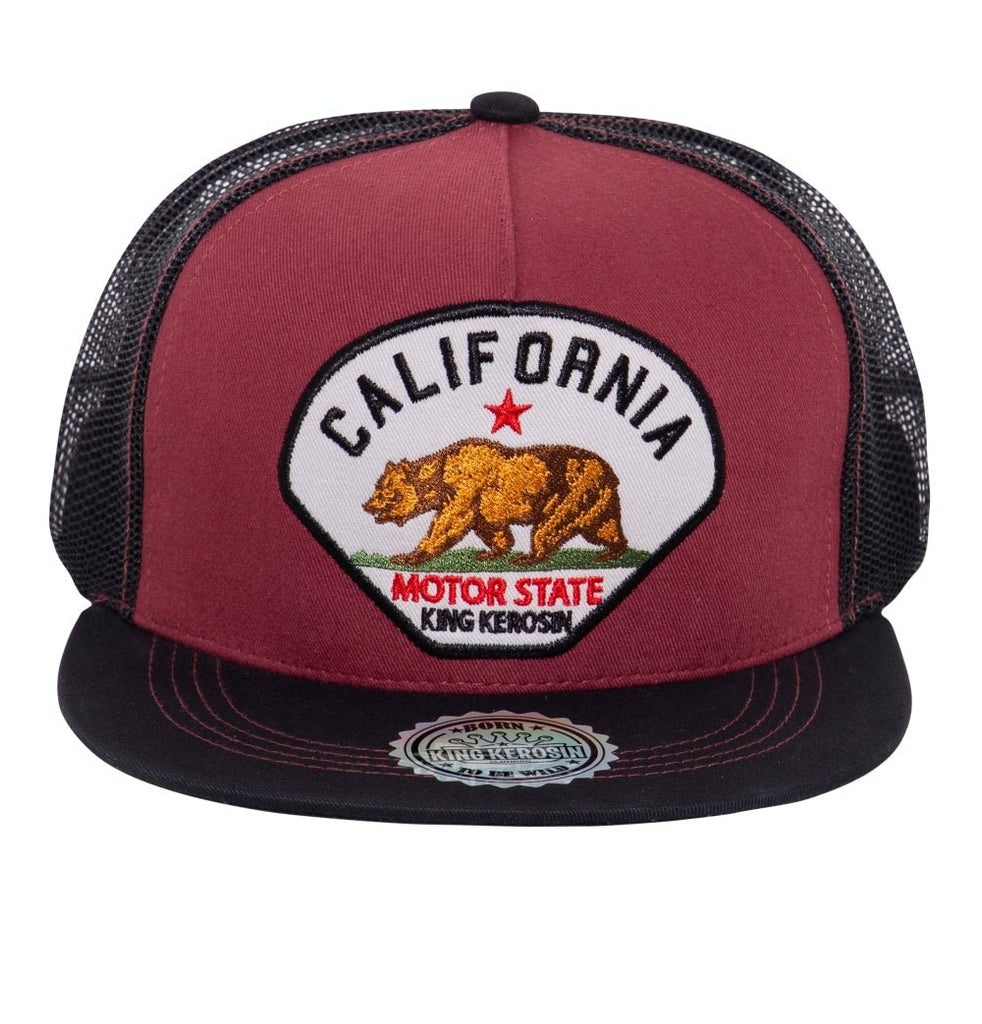 King Kerosin - Snapback Cap mit Stickerei und Netz «California»