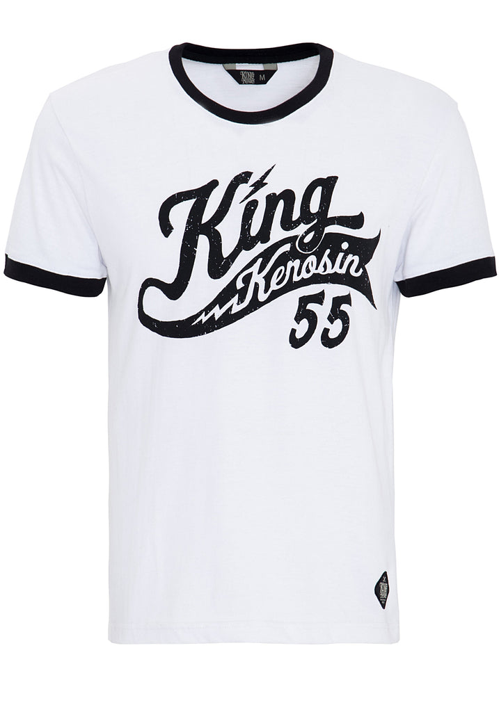 King Kerosin - Sports T-Shirt mit Two - Tone Optik