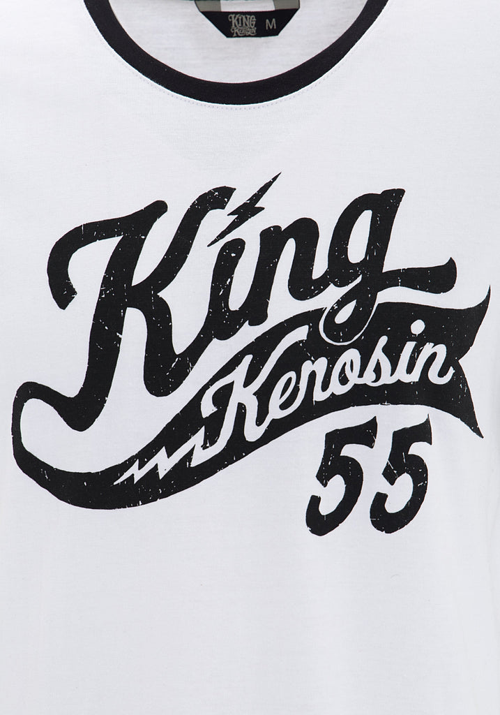 King Kerosin - Sports T-Shirt mit Two - Tone Optik