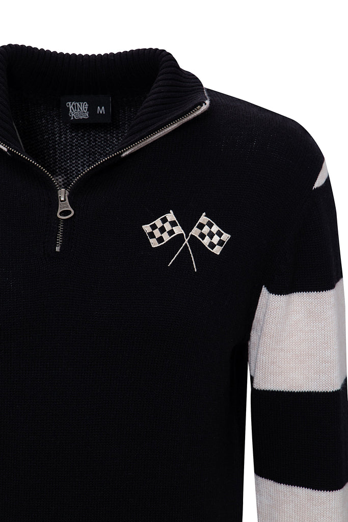 King Kerosin - Stickpullover im Racing Design